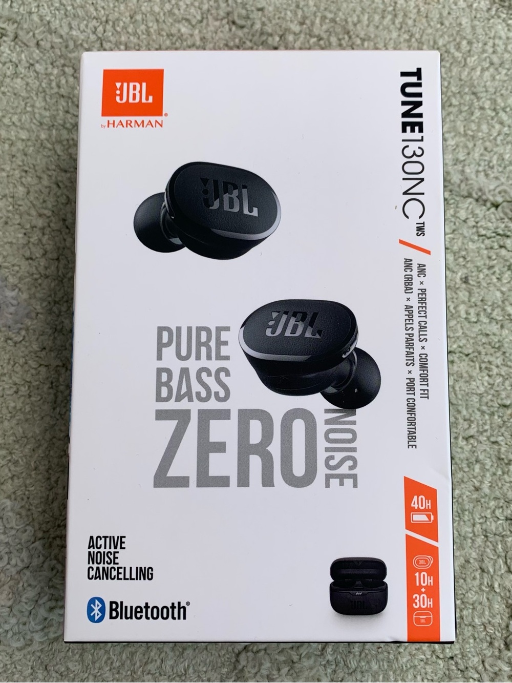 JBL Tune 130NC TWS True Wireless Noise Cancelling Earbuds (Black)